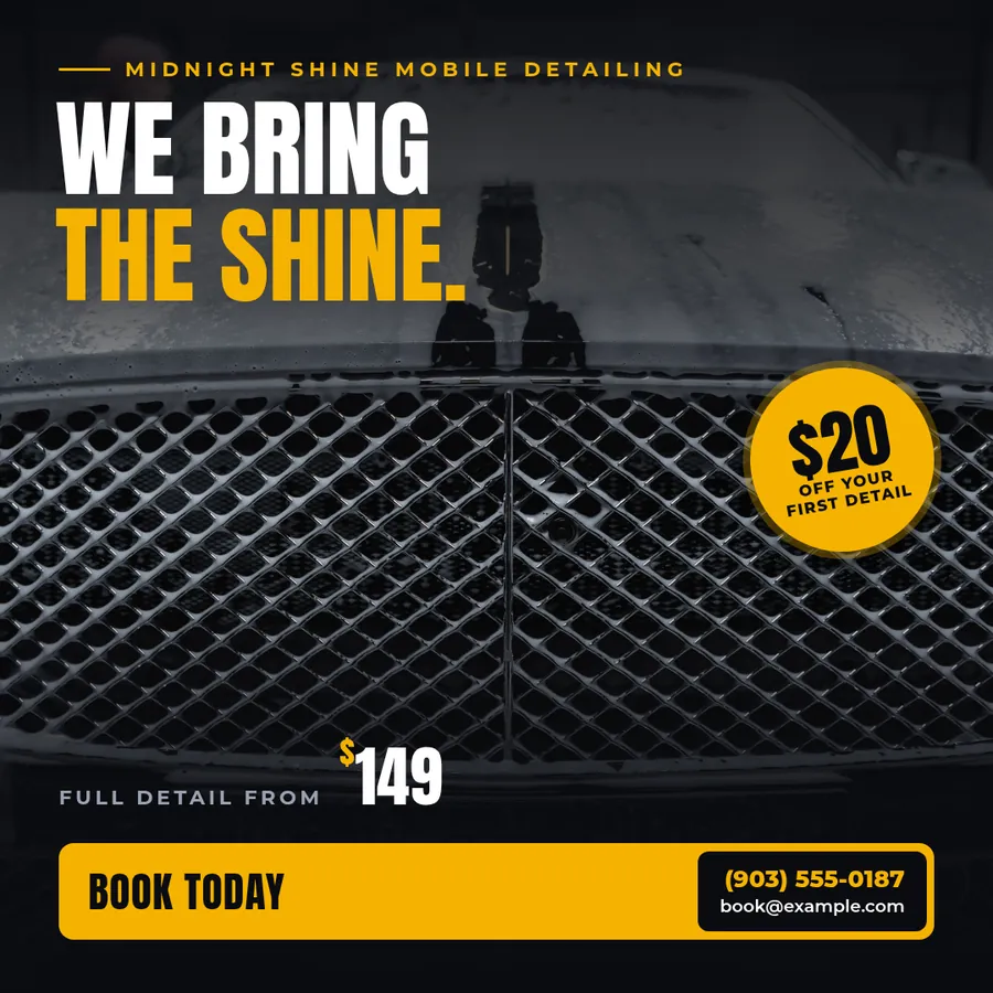 Midnight Shine Ad: Instagram / Facebook ad · 1080×1080